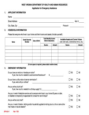 application cul|Emergency Assistance Forms